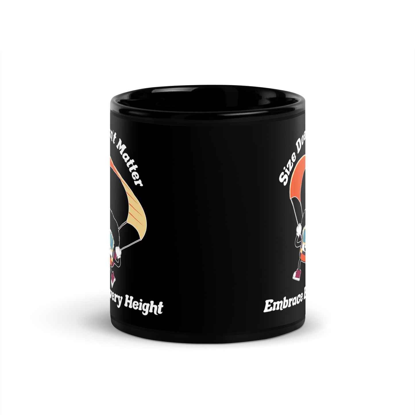 Size Doesn't Matter Black Glossy Mug