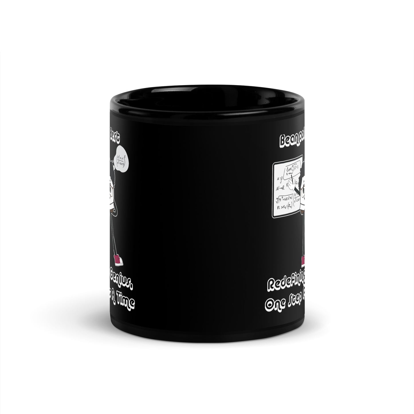 Redefining Genius Black Glossy Mug