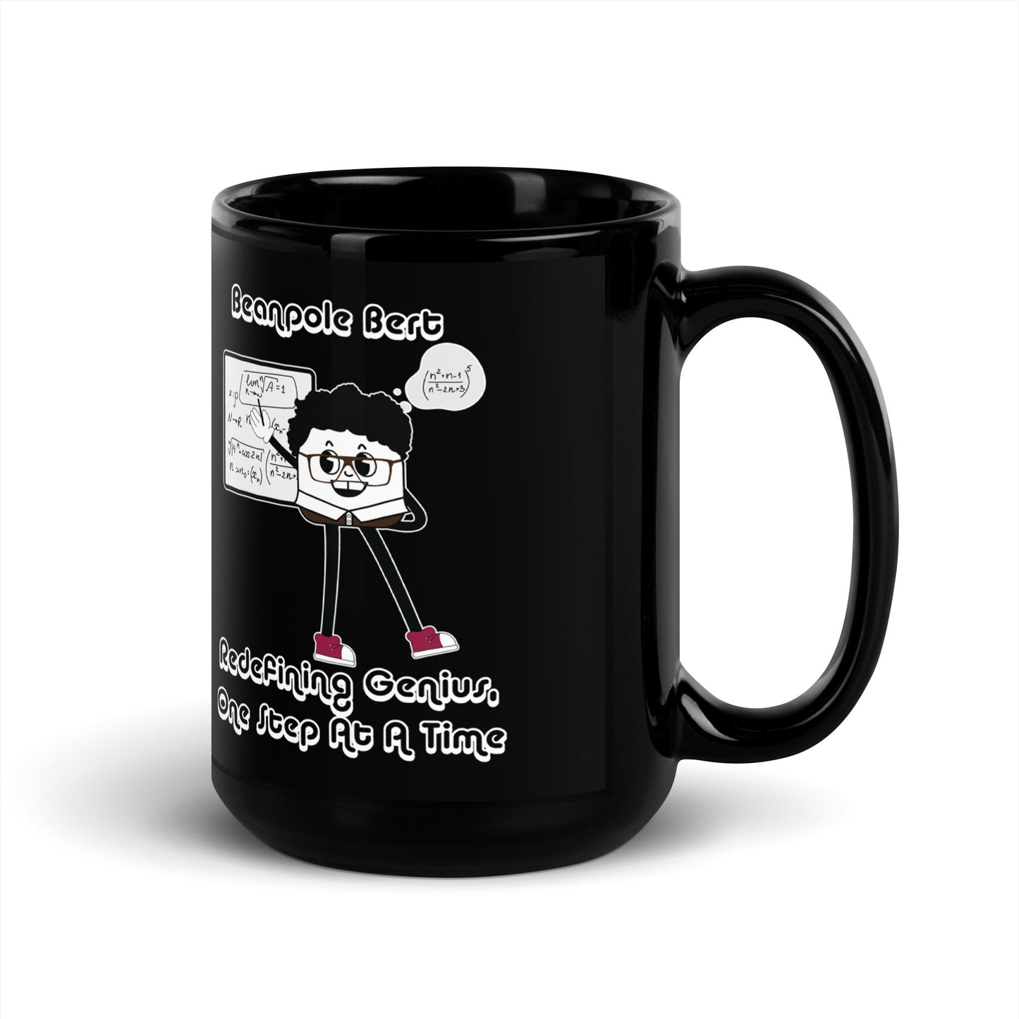 Redefining Genius Black Glossy Mug