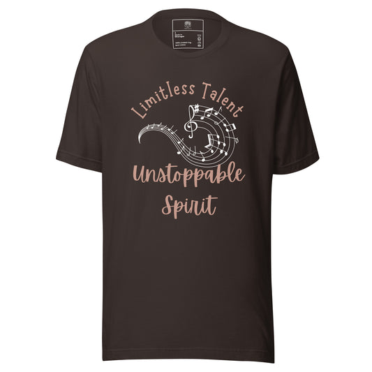 Limitless Talent, Unstoppable Spirit Unisex T-shirt