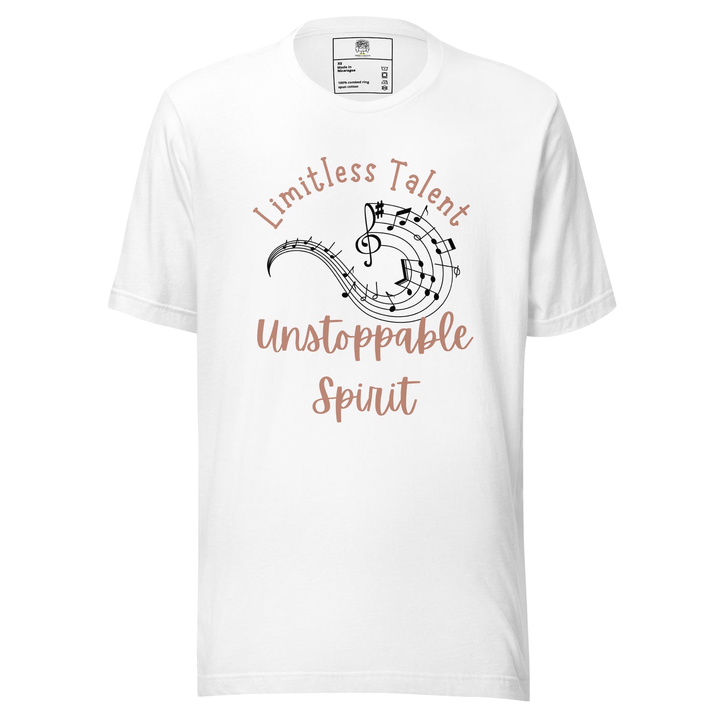 Limitless Talent, Unstoppable Spirit Unisex T-shirt