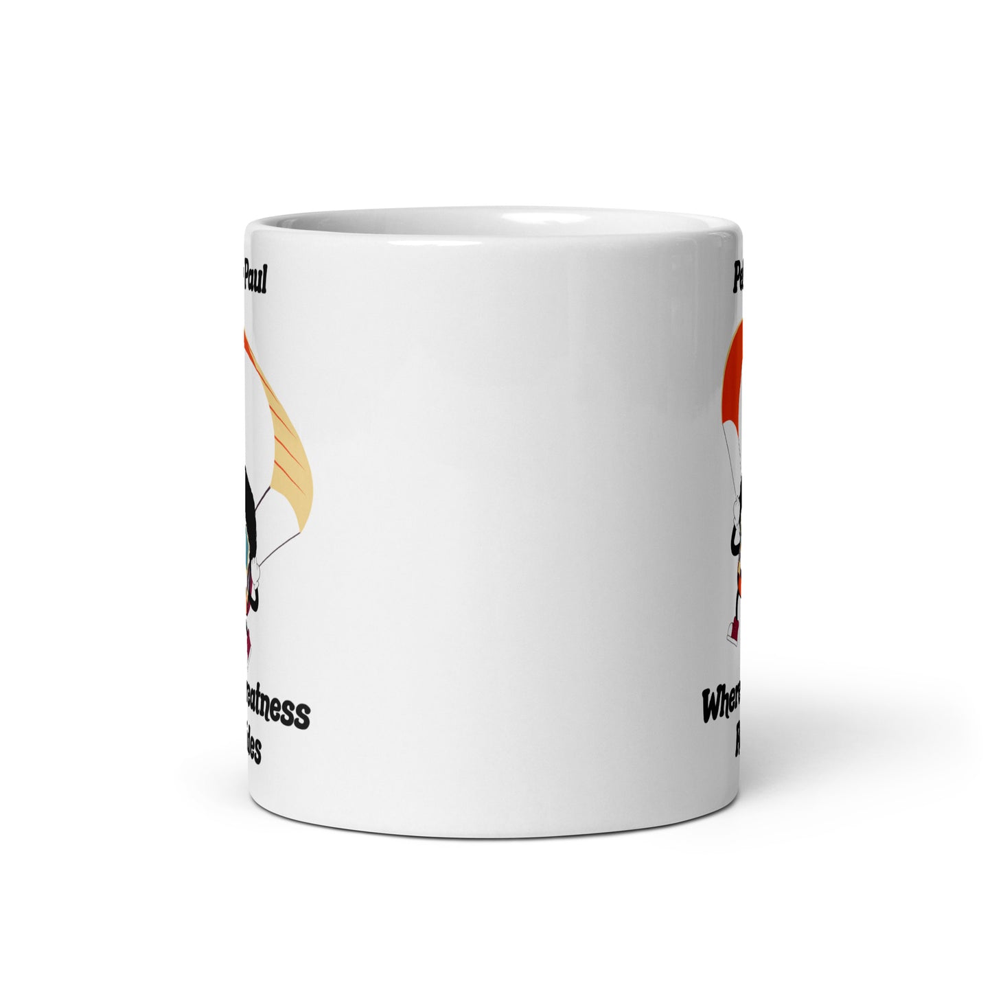 Where Greatness Resides White Glossy Mug