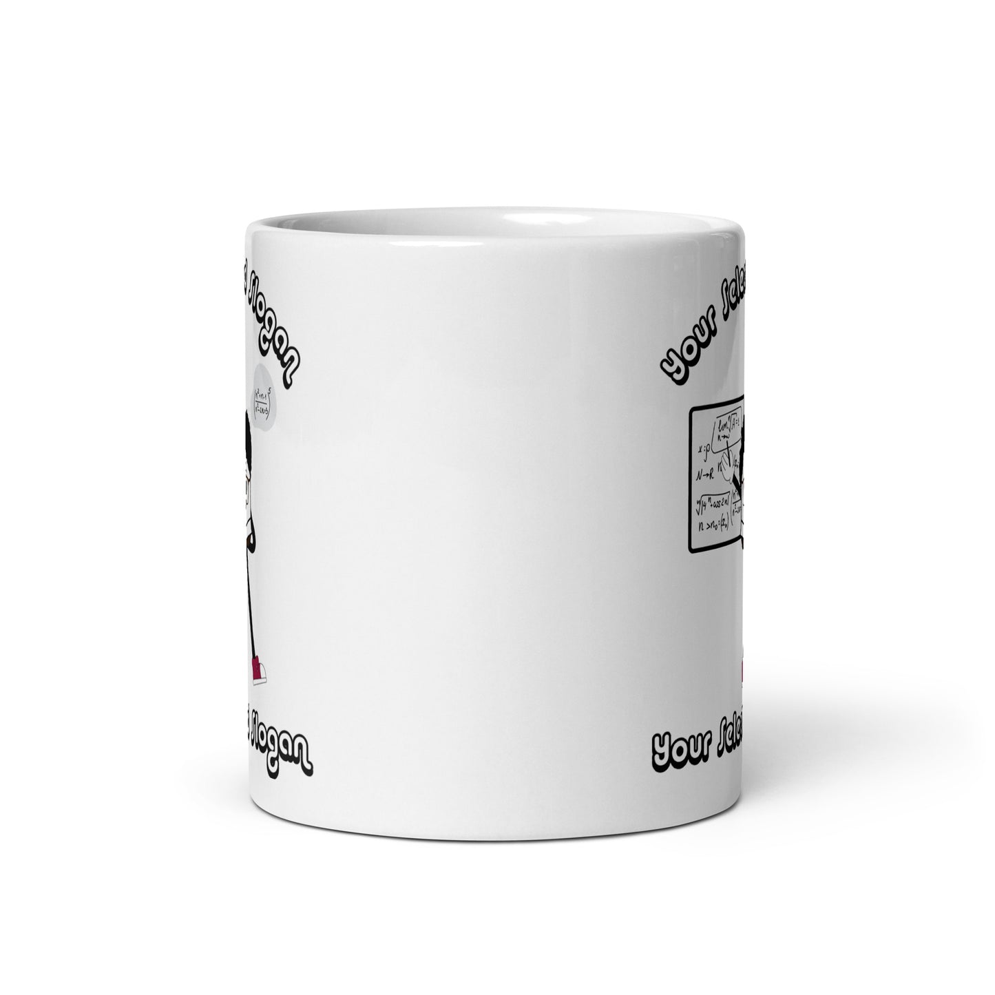 Personalised Beanpole Bert White Glossy Mug