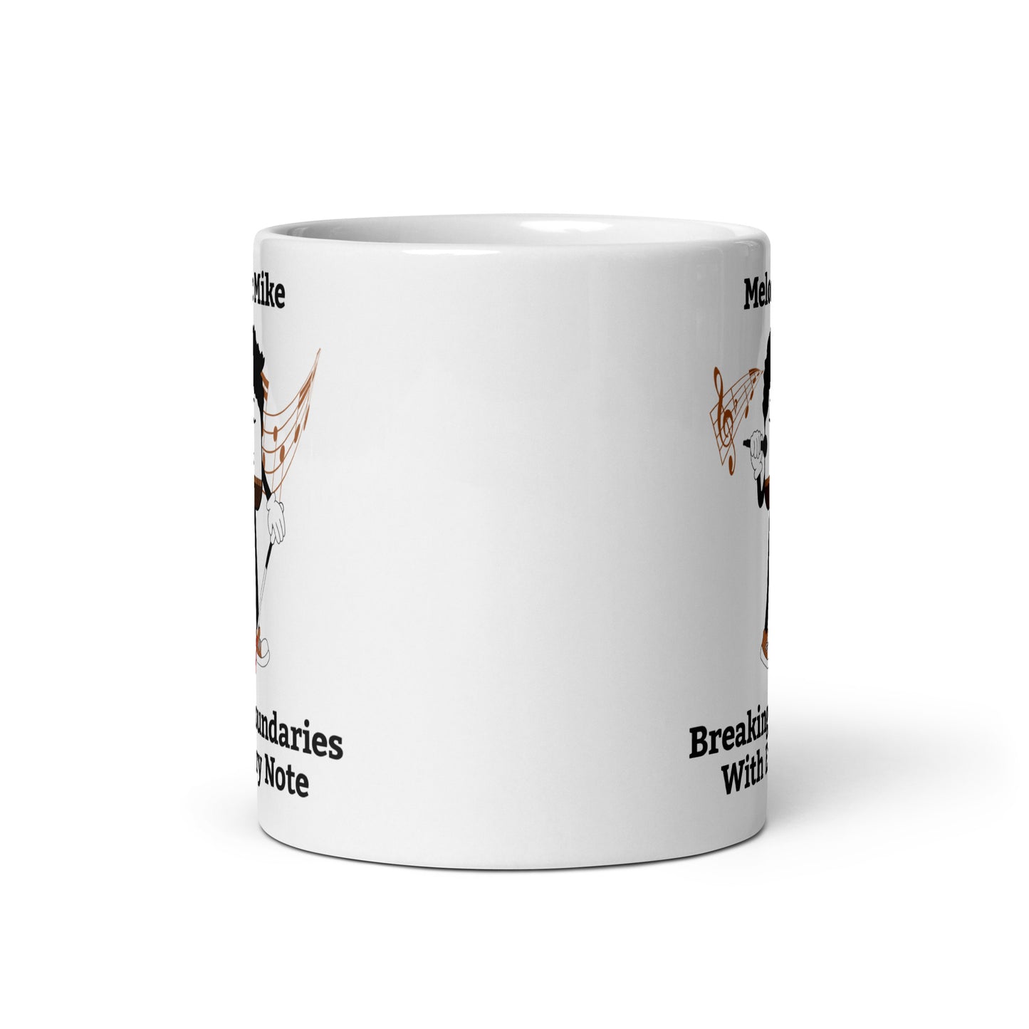 Breaking Boundaries With Every Note White Glossy Mug