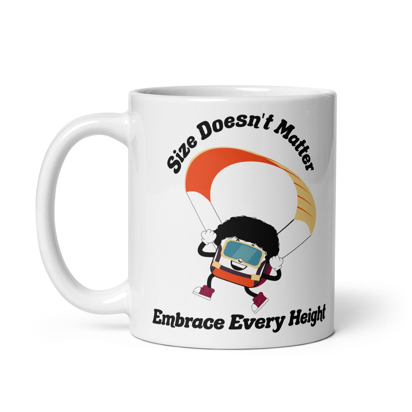 Size Doesn't Matter White Glossy Mug