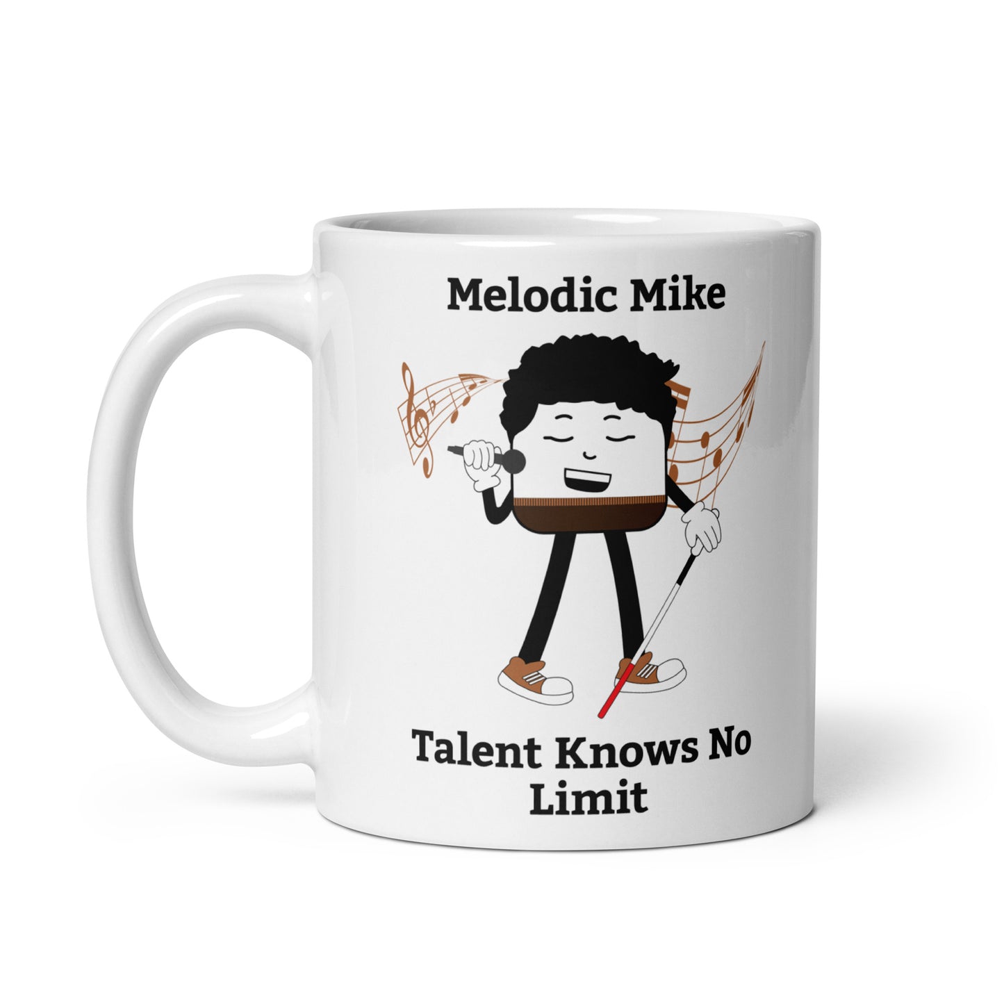 Talent Knows No Limit White Glossy Mug