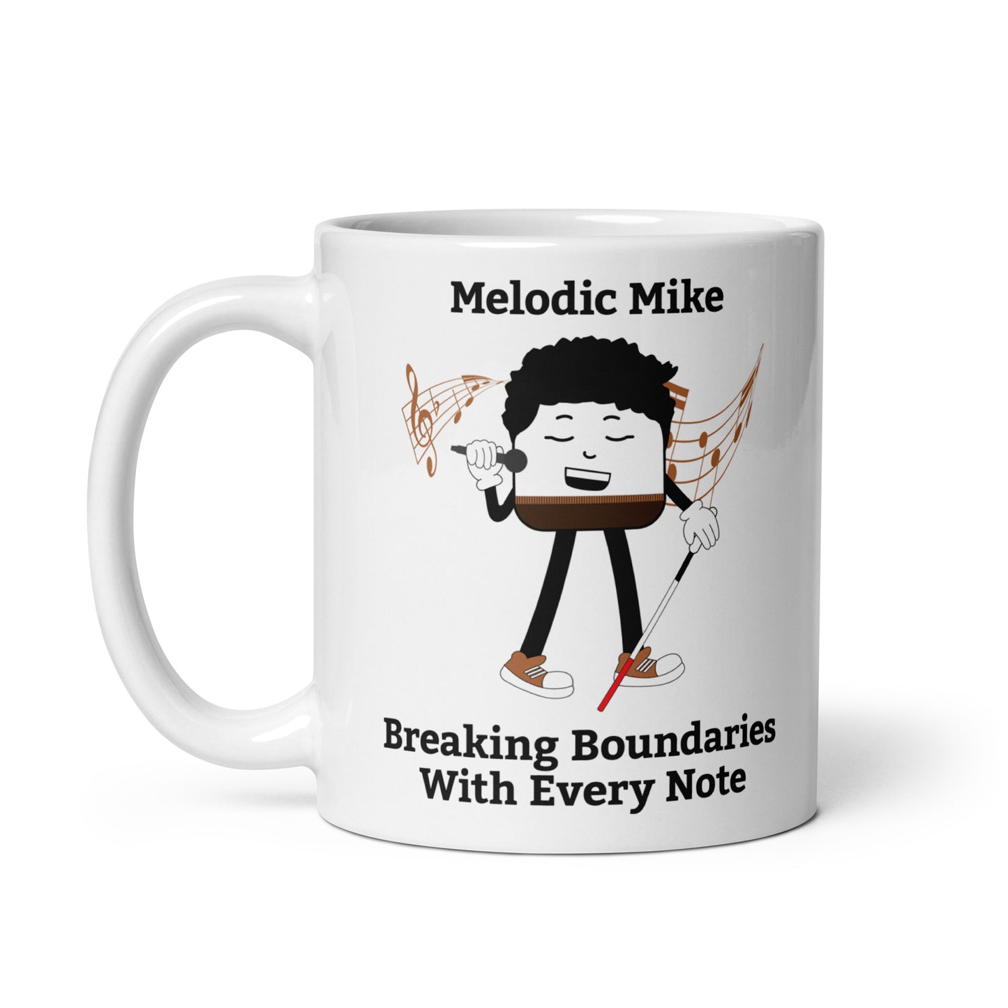 Breaking Boundaries With Every Note White Glossy Mug