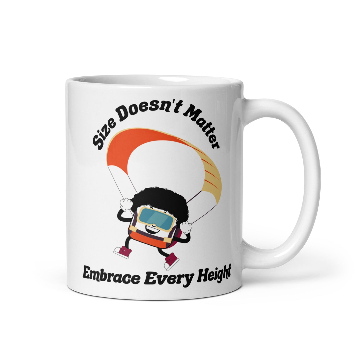 Size Doesn't Matter White Glossy Mug
