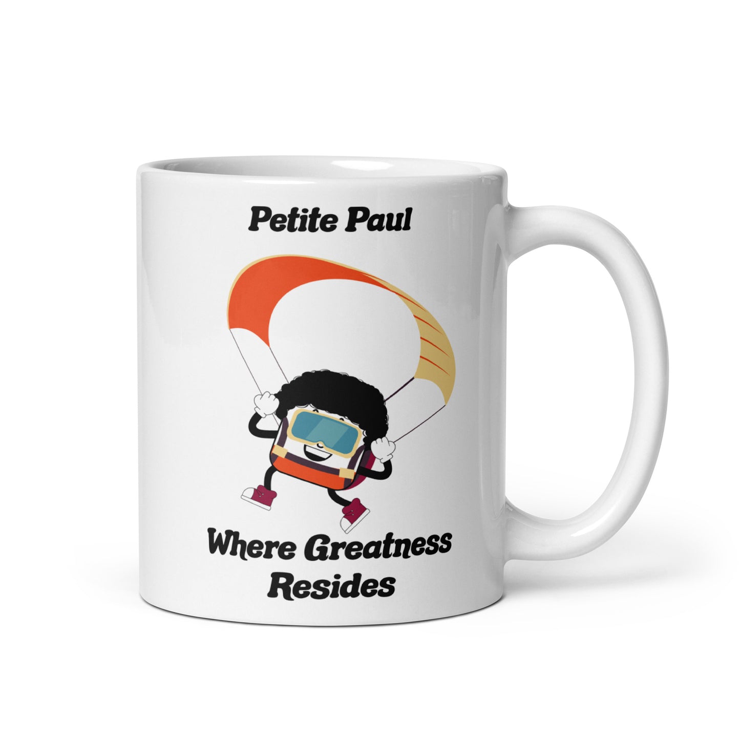 Where Greatness Resides White Glossy Mug
