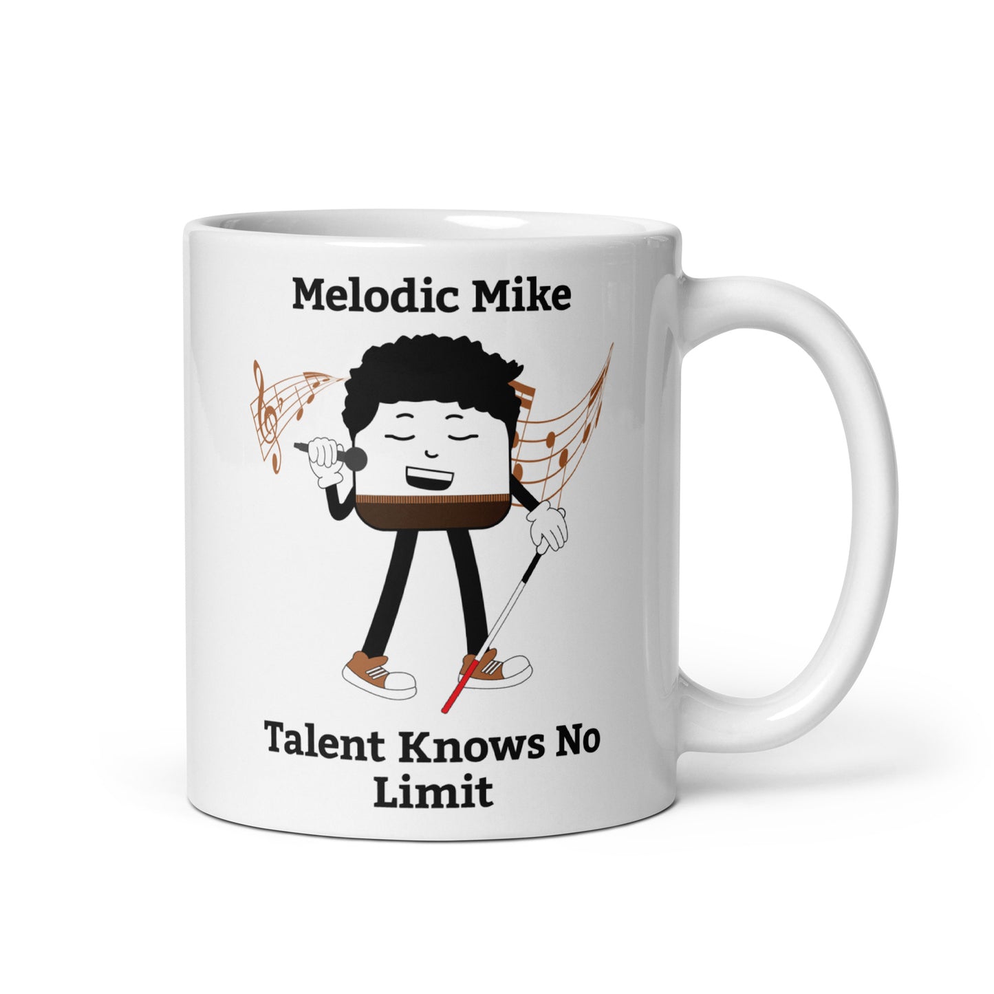 Talent Knows No Limit White Glossy Mug