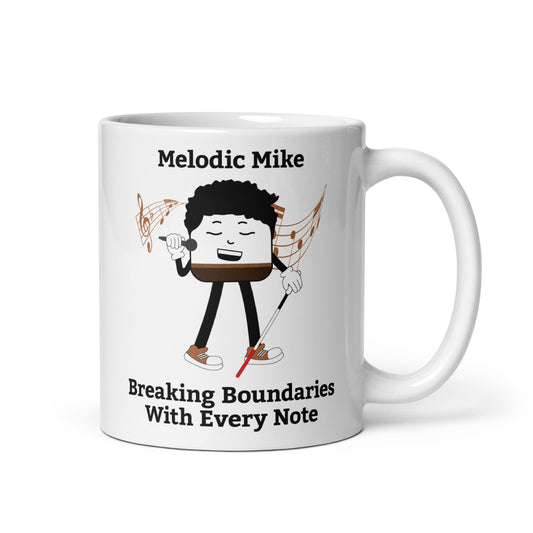Breaking Boundaries With Every Note White Glossy Mug