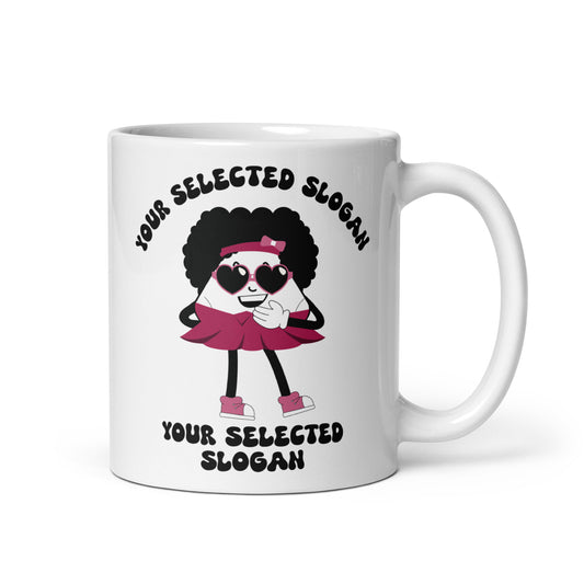 Personalised Sassy Sue White Glossy Mug