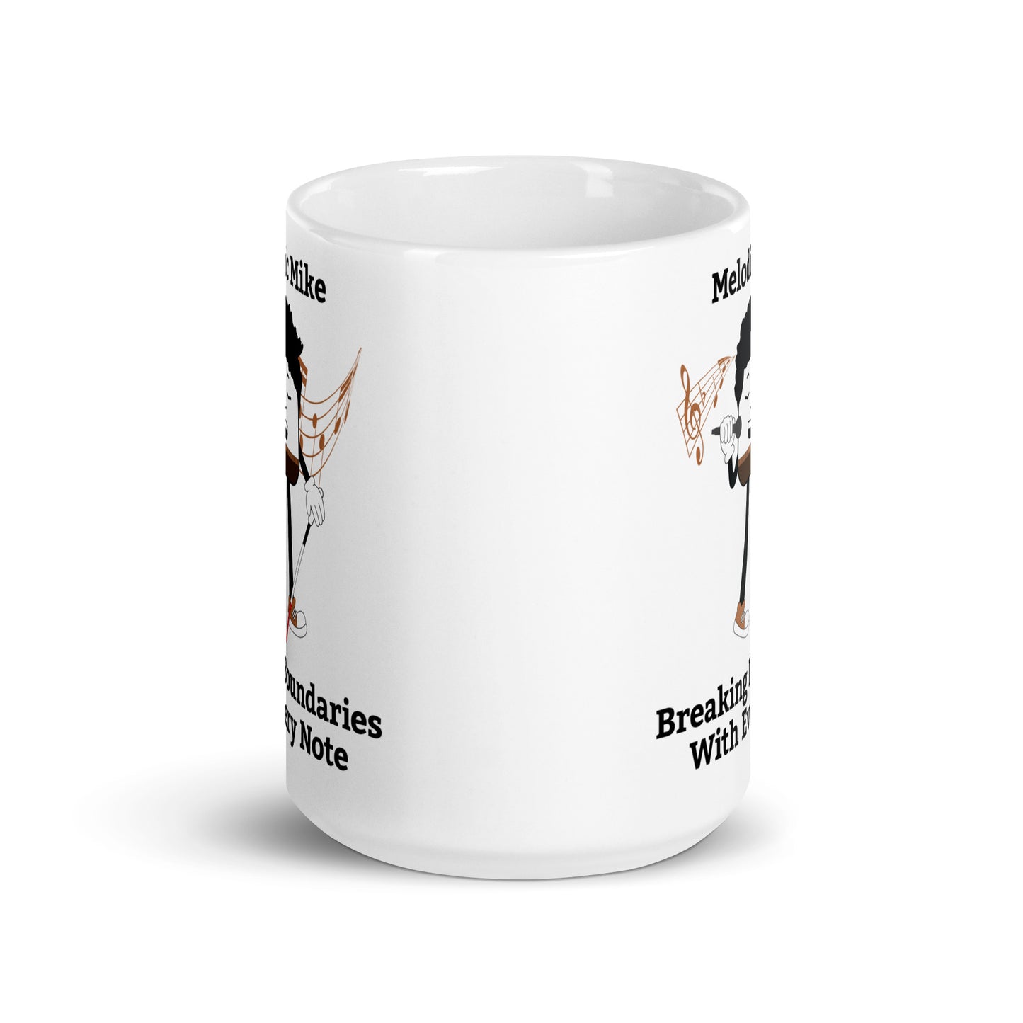Breaking Boundaries With Every Note White Glossy Mug