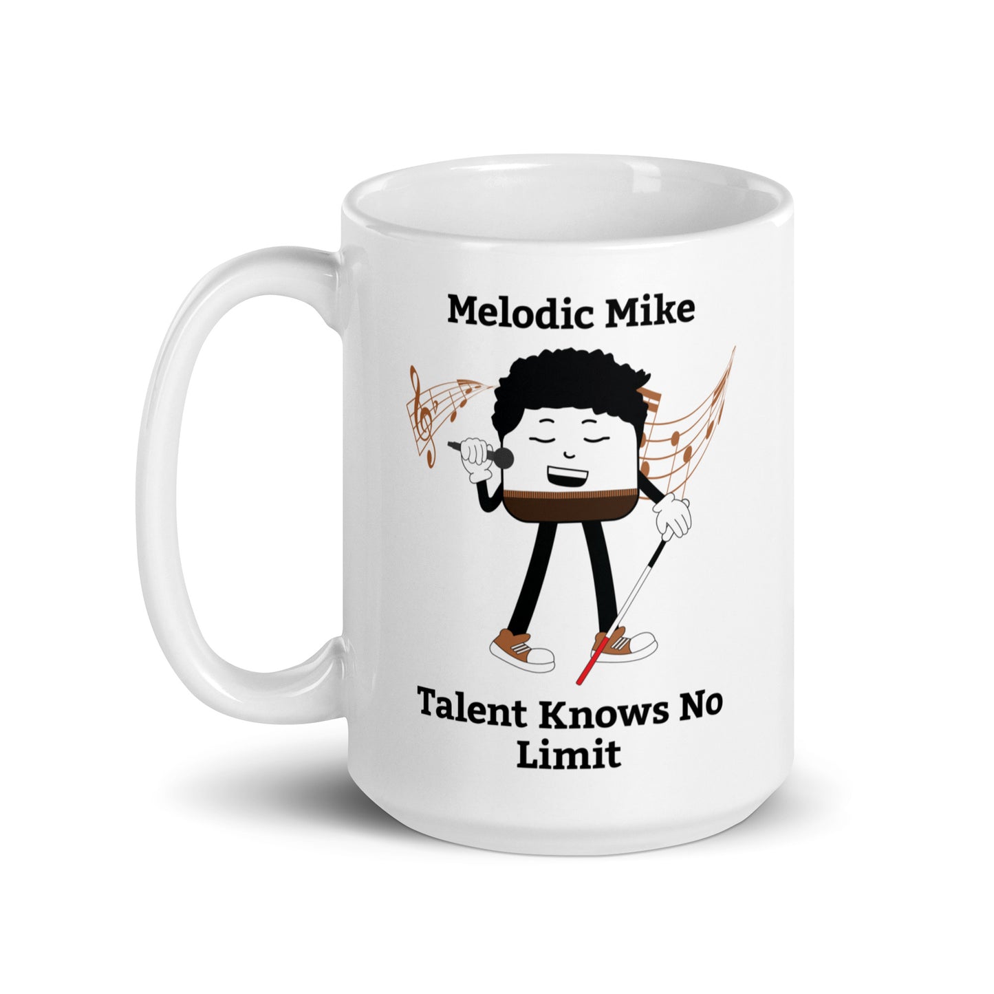 Talent Knows No Limit White Glossy Mug