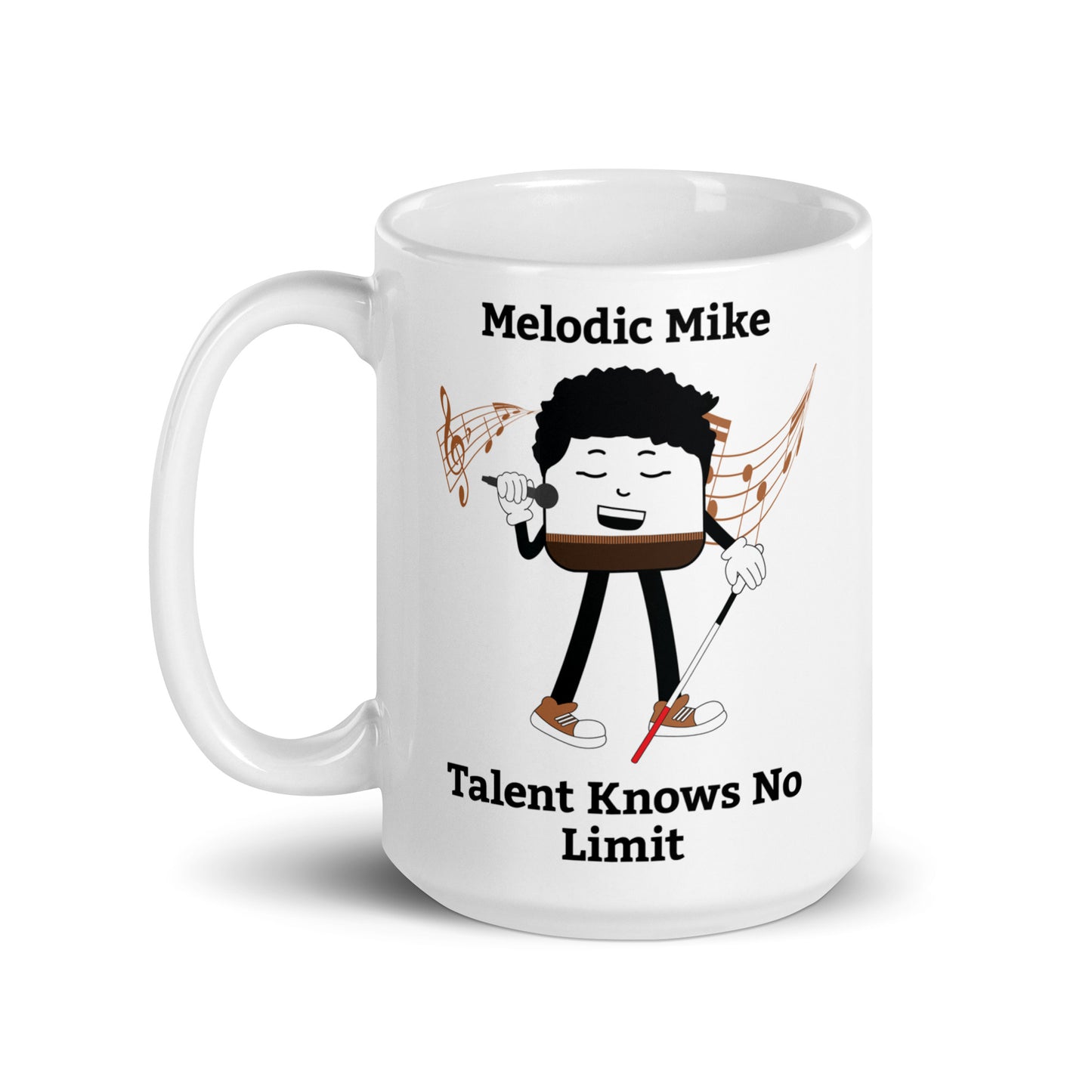Talent Knows No Limit White Glossy Mug