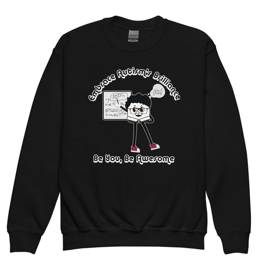 Embrace Autism's Brilliance Youth Crew Neck Sweatshirt