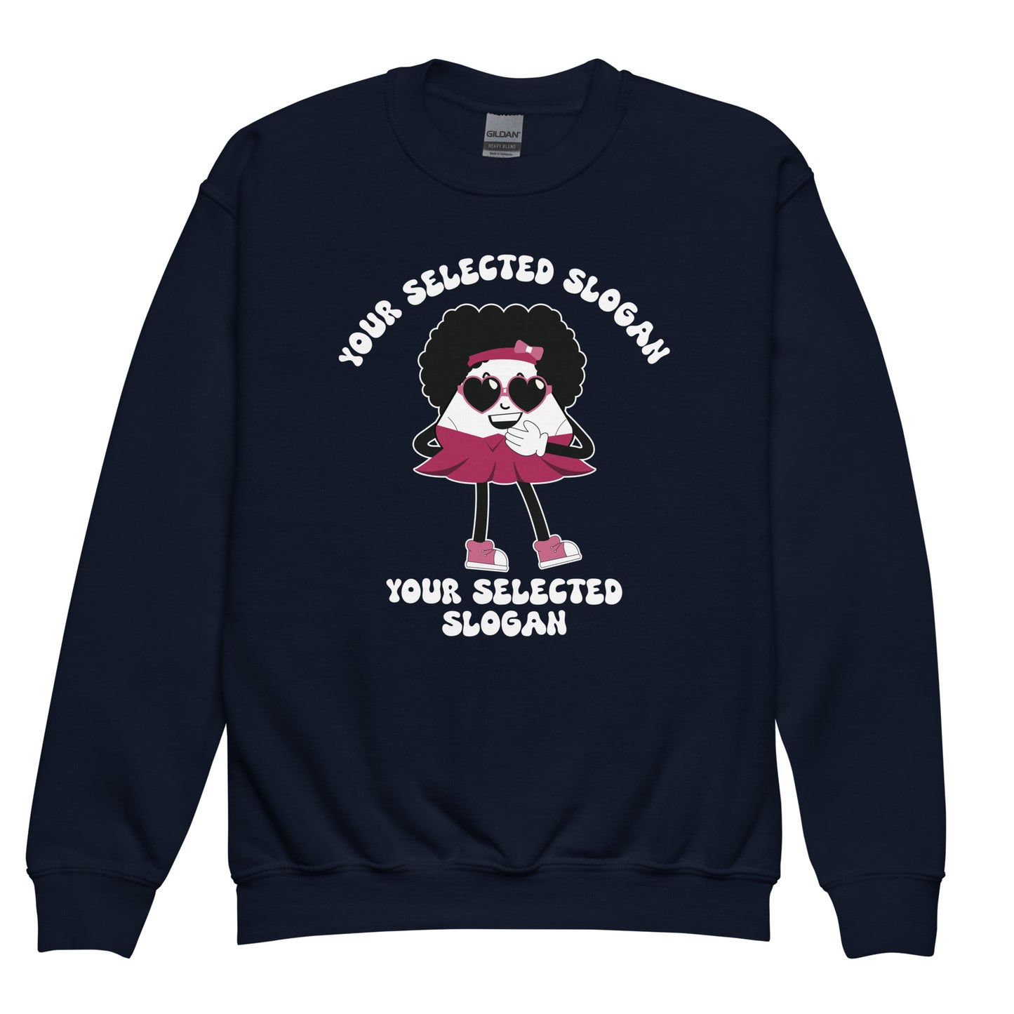 Personalised Sassy Sue Youth Crew Neck Sweatshirt