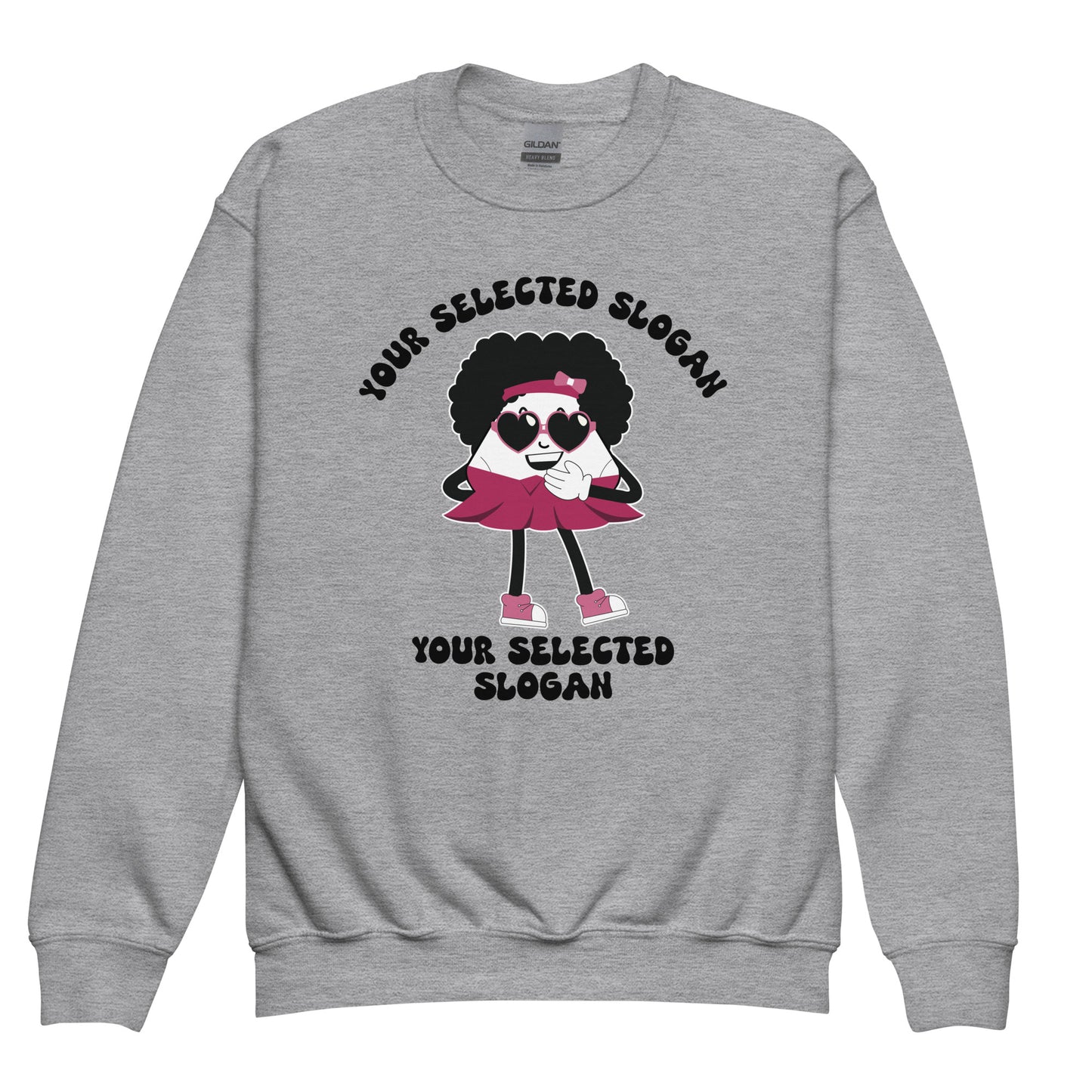 Personalised Sassy Sue Youth Crew Neck Sweatshirt