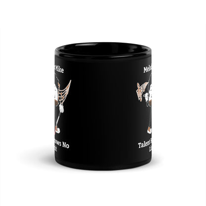 Talent Knows No Limit Black Glossy Mug