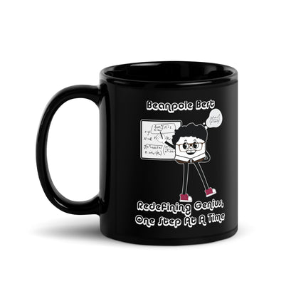 Redefining Genius Black Glossy Mug