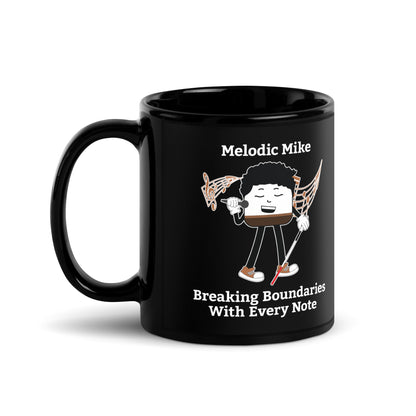 Breaking Boundaries With Every Note Black Glossy Mug