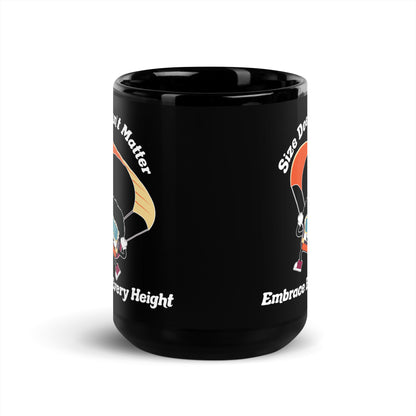 Size Doesn't Matter Black Glossy Mug