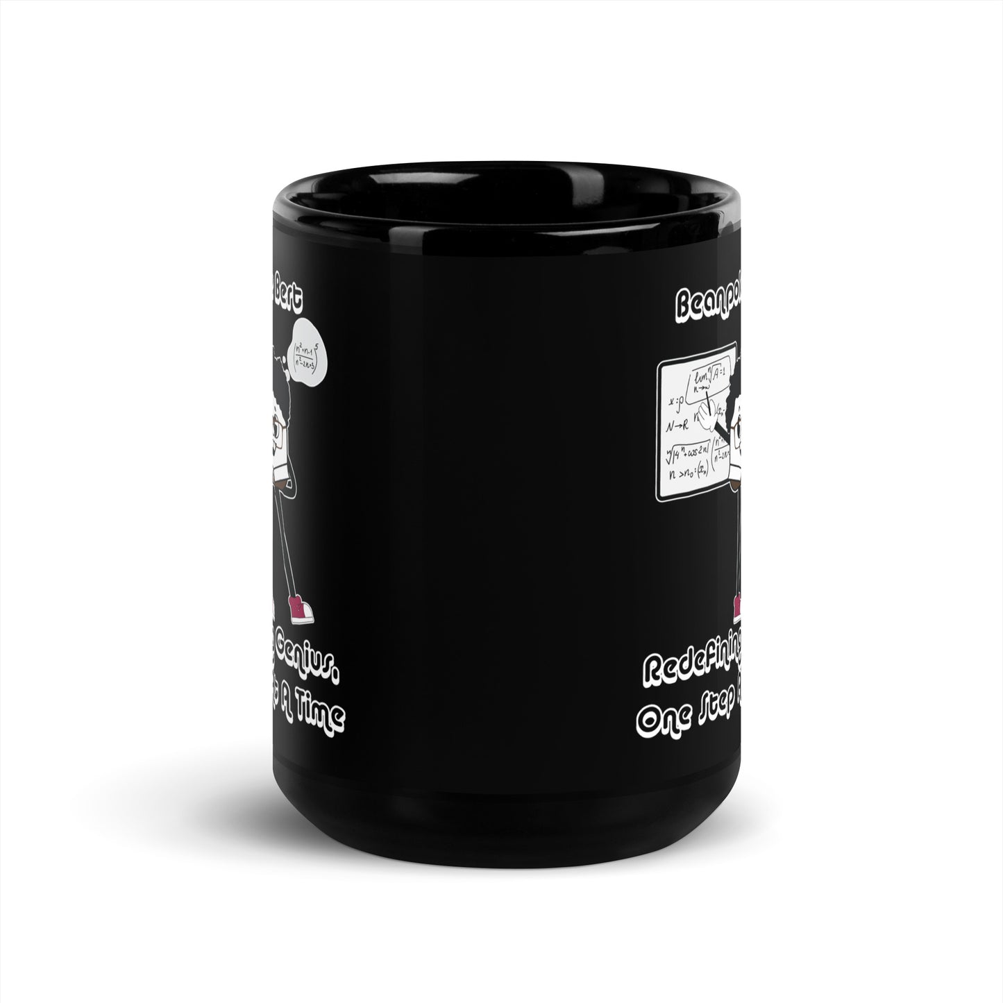 Redefining Genius Black Glossy Mug