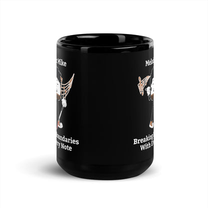 Breaking Boundaries With Every Note Black Glossy Mug