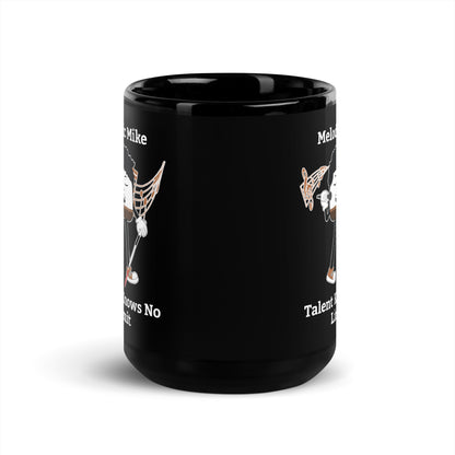 Talent Knows No Limit Black Glossy Mug