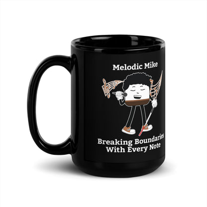Breaking Boundaries With Every Note Black Glossy Mug