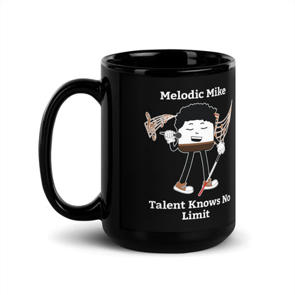 Talent Knows No Limit Black Glossy Mug