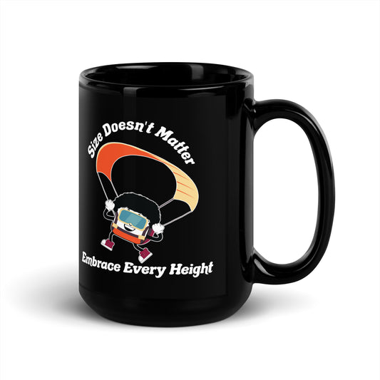 Size Doesn't Matter Black Glossy Mug