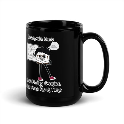 Redefining Genius Black Glossy Mug
