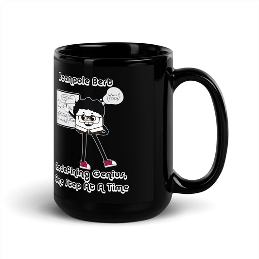 Redefining Genius Black Glossy Mug