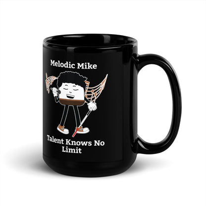 Talent Knows No Limit Black Glossy Mug