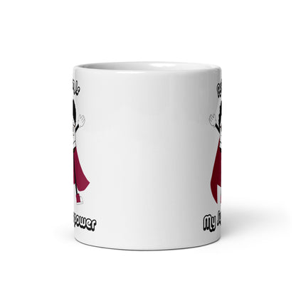 Autism Is My Superpower White Glossy Mug