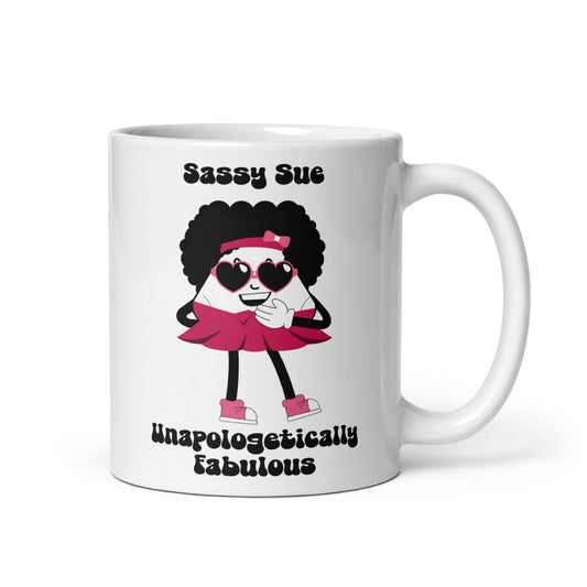 Unapologetically Fabulous White Glossy Mug