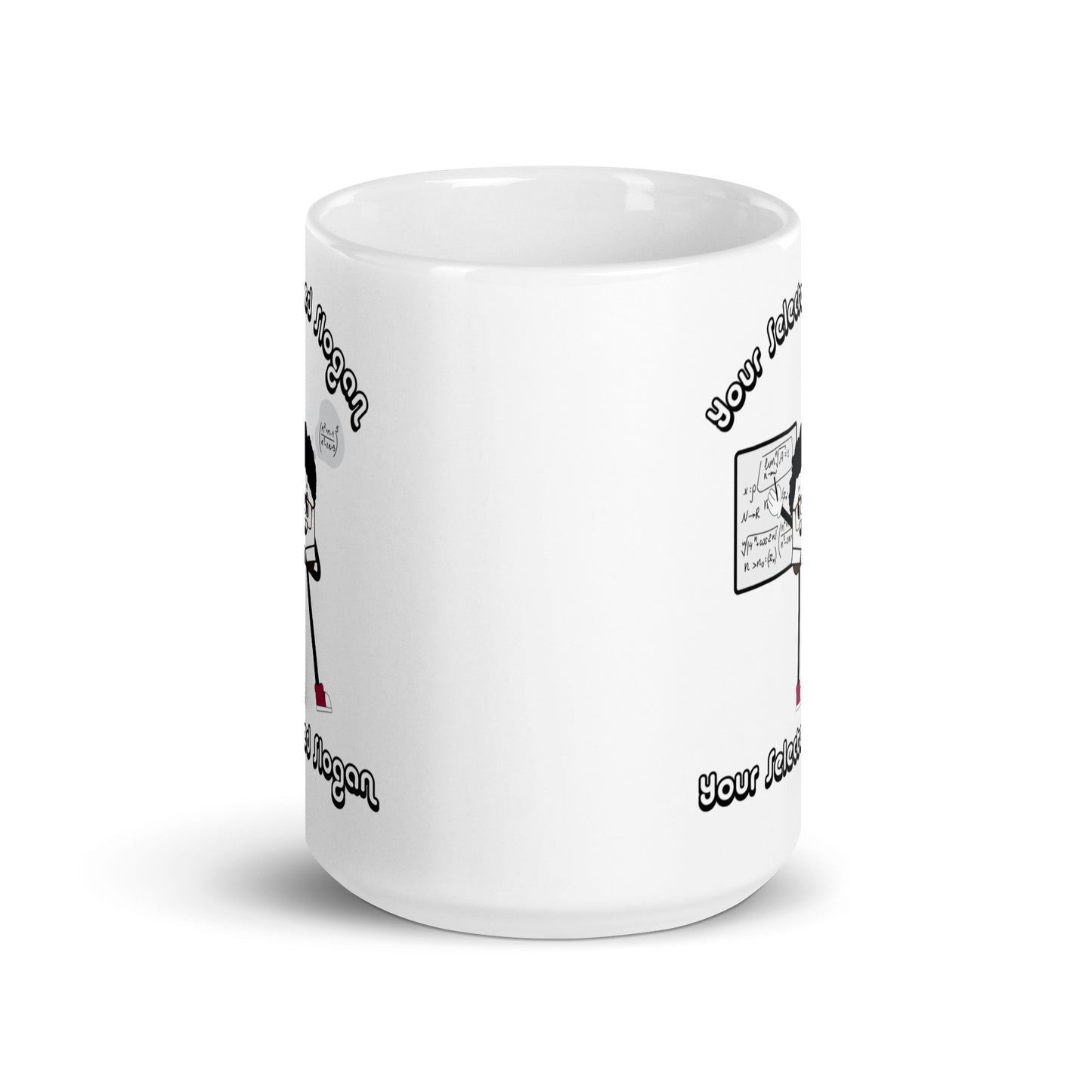 Personalised Beanpole Bert White Glossy Mug