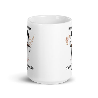 Talent Knows No Limit White Glossy Mug