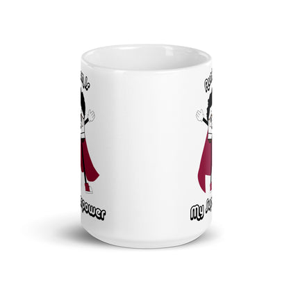 Autism Is My Superpower White Glossy Mug