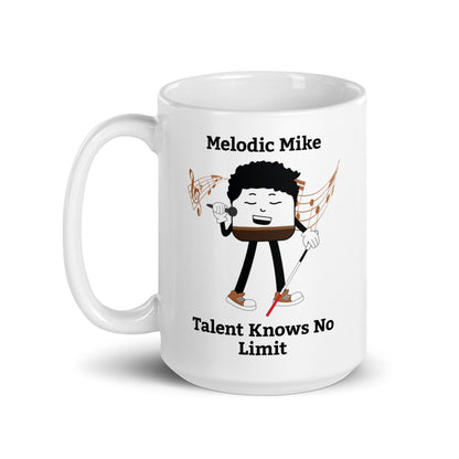 Talent Knows No Limit White Glossy Mug