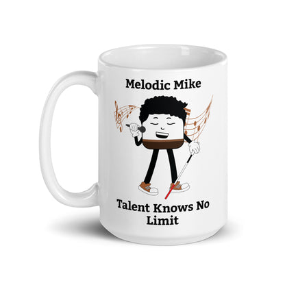 Talent Knows No Limit White Glossy Mug