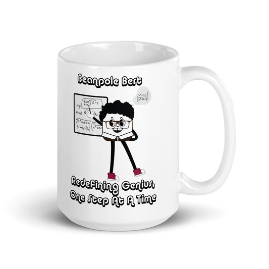 Redefining Genius White Glossy Mug