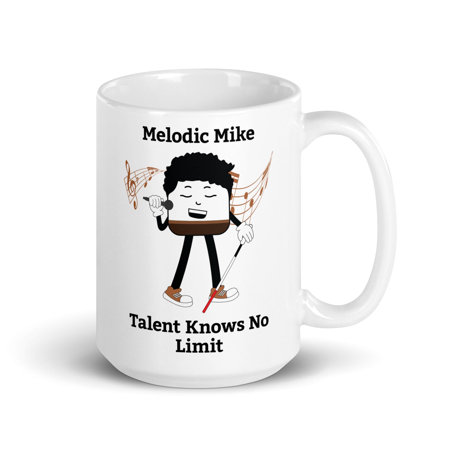 Talent Knows No Limit White Glossy Mug